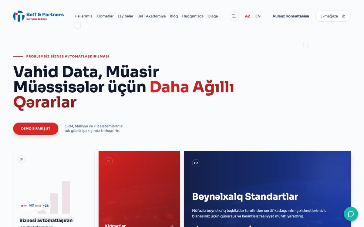 BeIT Partners üçün Hərtərəfli Rəqəmsal Marketinq layihəsi