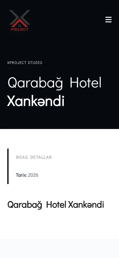XPROJECT üçün lüks mebel istehsalı və layihə portfoliosu saytı