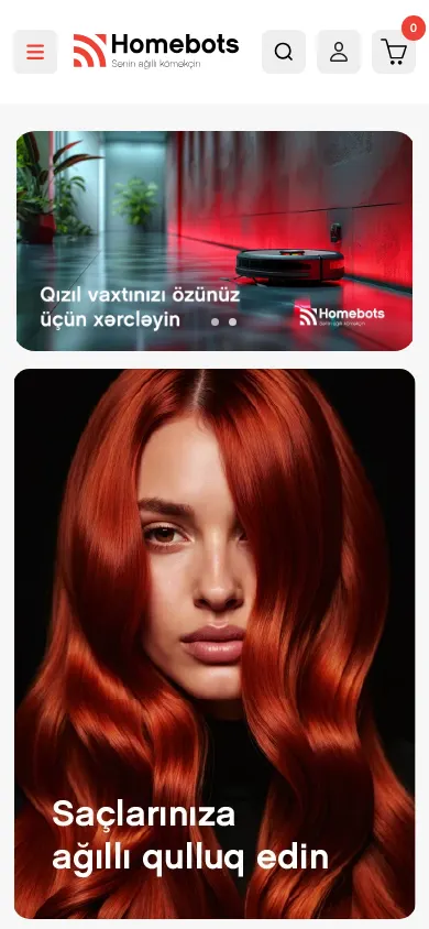 Homebots üçün hərtərəfli rəqəmsal marketinq və e-ticarət platforması