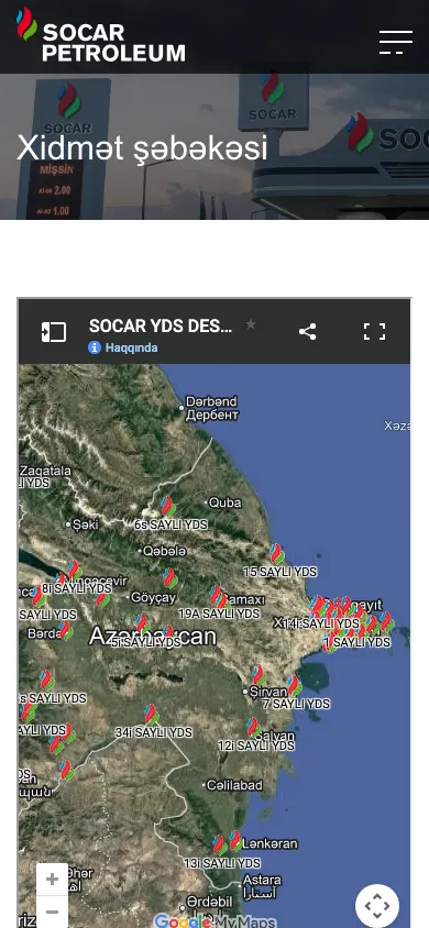 SOCAR Petroleum üçün korporativ vebsayt