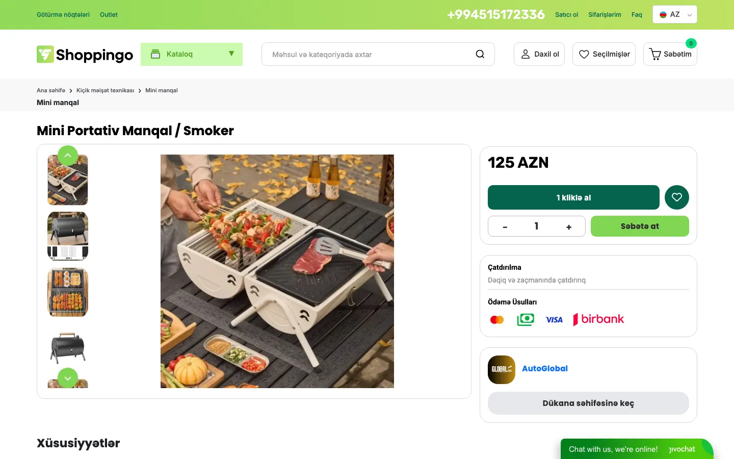 Shoppingo üçün onlayn marketplace platforması