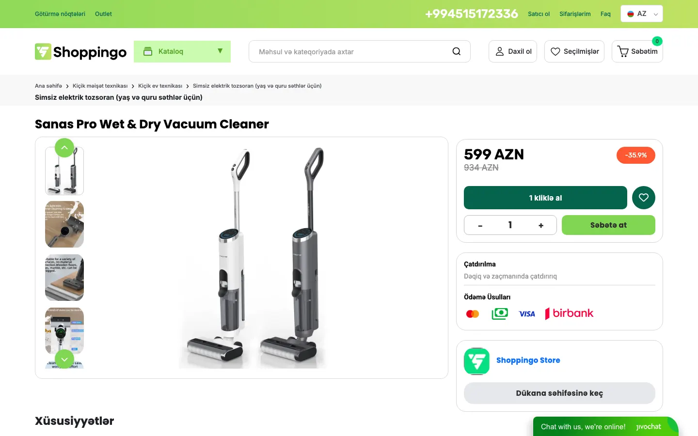 Shoppingo üçün onlayn marketplace platforması