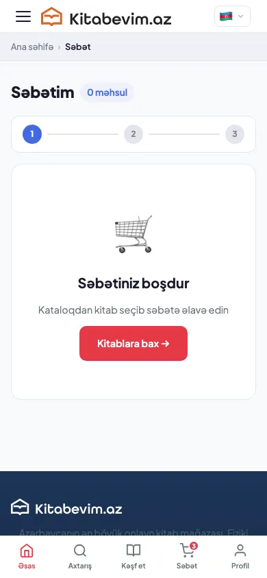 Kitabevim.az üçün onlayn kitab mağazası