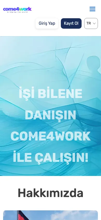 Come4Work üçün iş axtaran-işəgötürən platforması