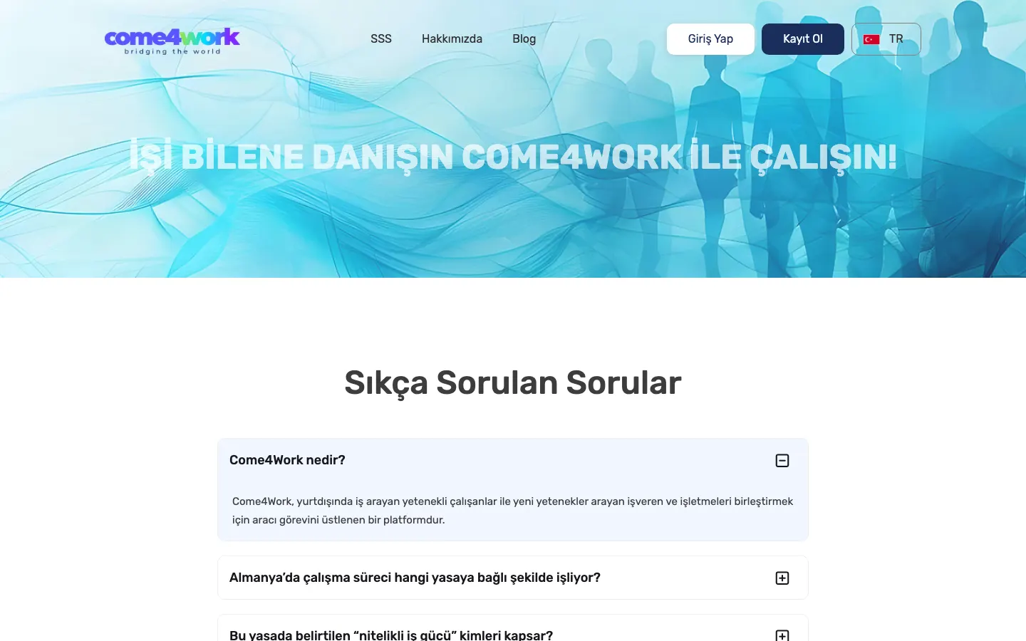 Come4Work üçün iş axtaran-işəgötürən platforması