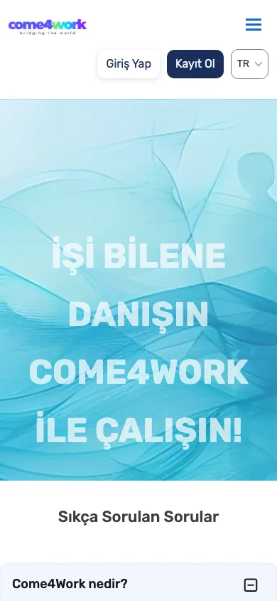 Come4Work üçün iş axtaran-işəgötürən platforması
