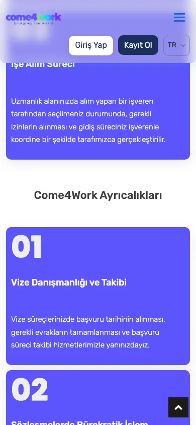 Come4Work üçün iş axtaran-işəgötürən platforması